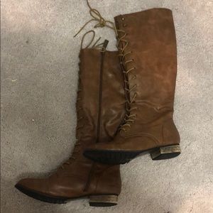 💙women’s high combat boots